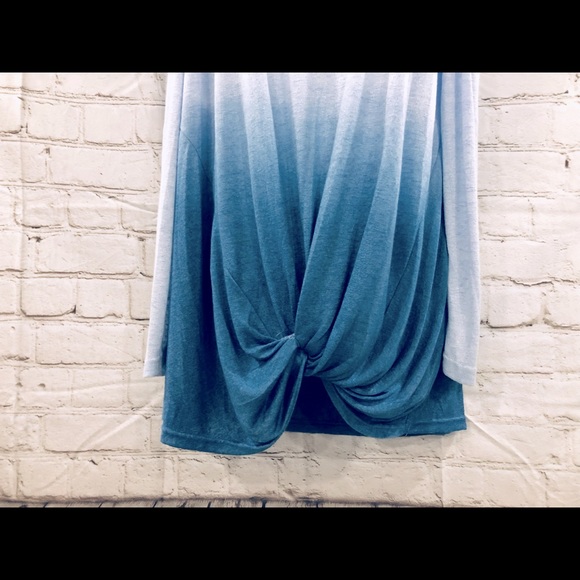 ♦️1 Left♦️NWT-Kori-Cold Shoulder Twist Tie Front Women - Measurements in Pics - Picture 3 of 16